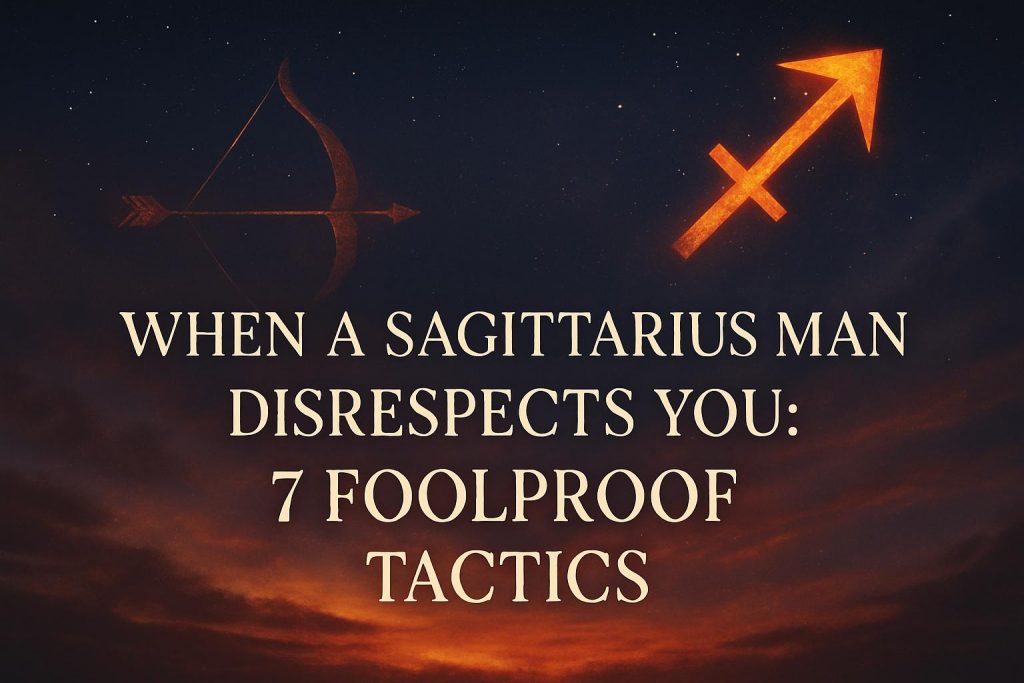 When a Sagittarius Man Disrespects You: 7 Foolproof Tactics