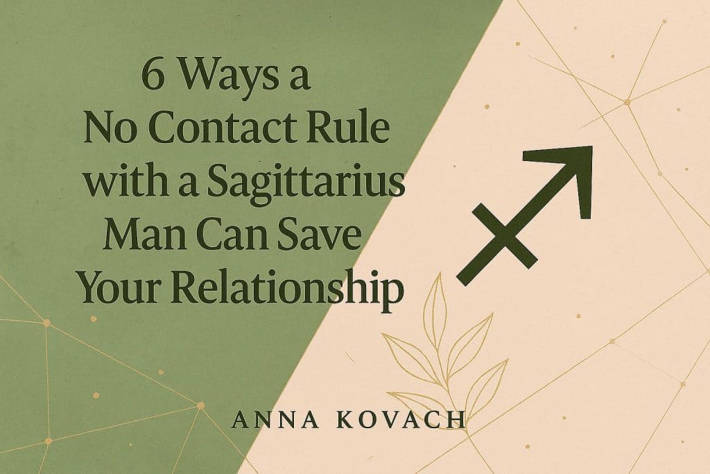 6 Ways a No Contact Rule with a Sagittarius Man Can Save Your Relationship